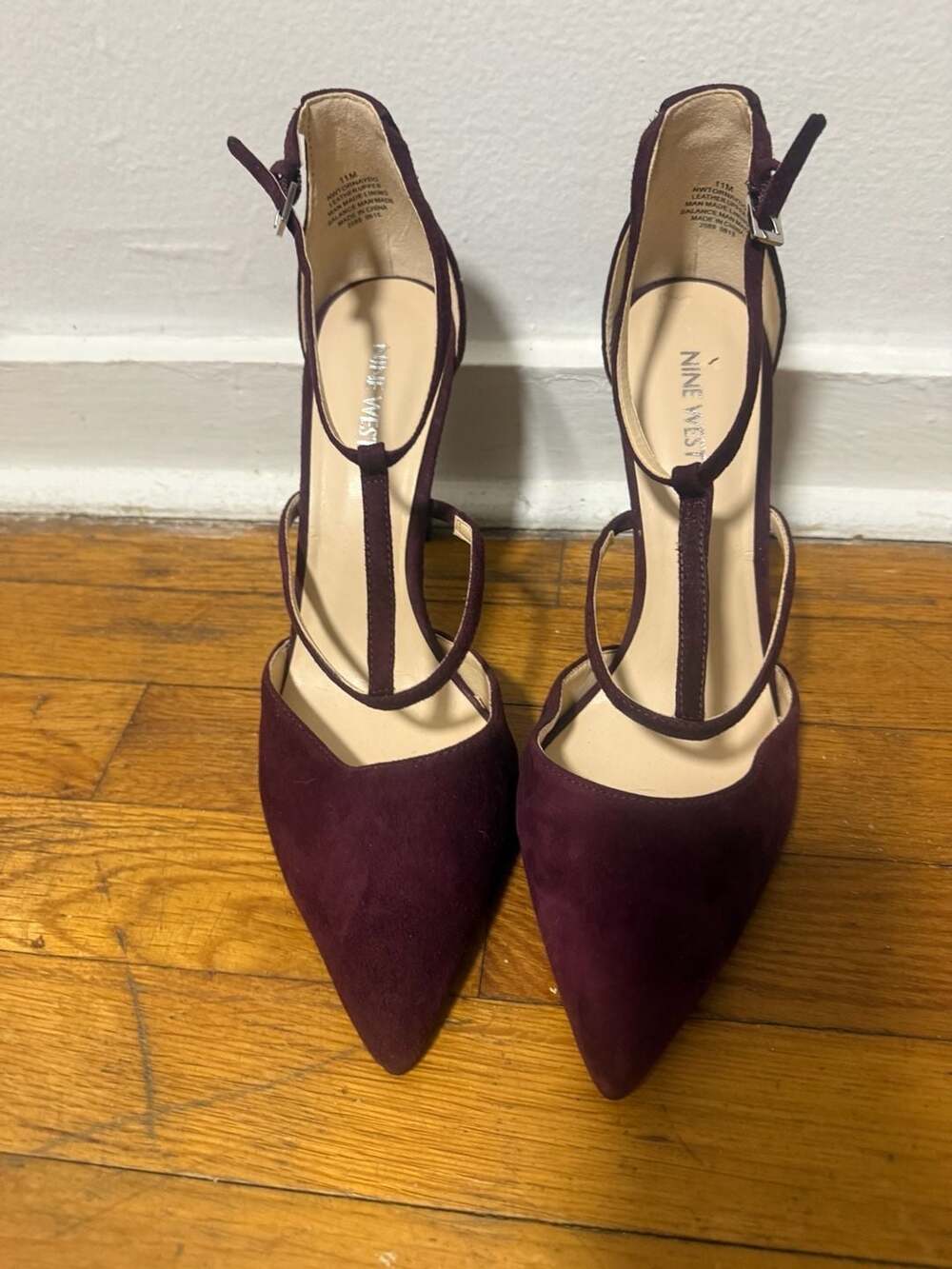 Nine West Nwtornaydo Heels Size 11M Burgundy